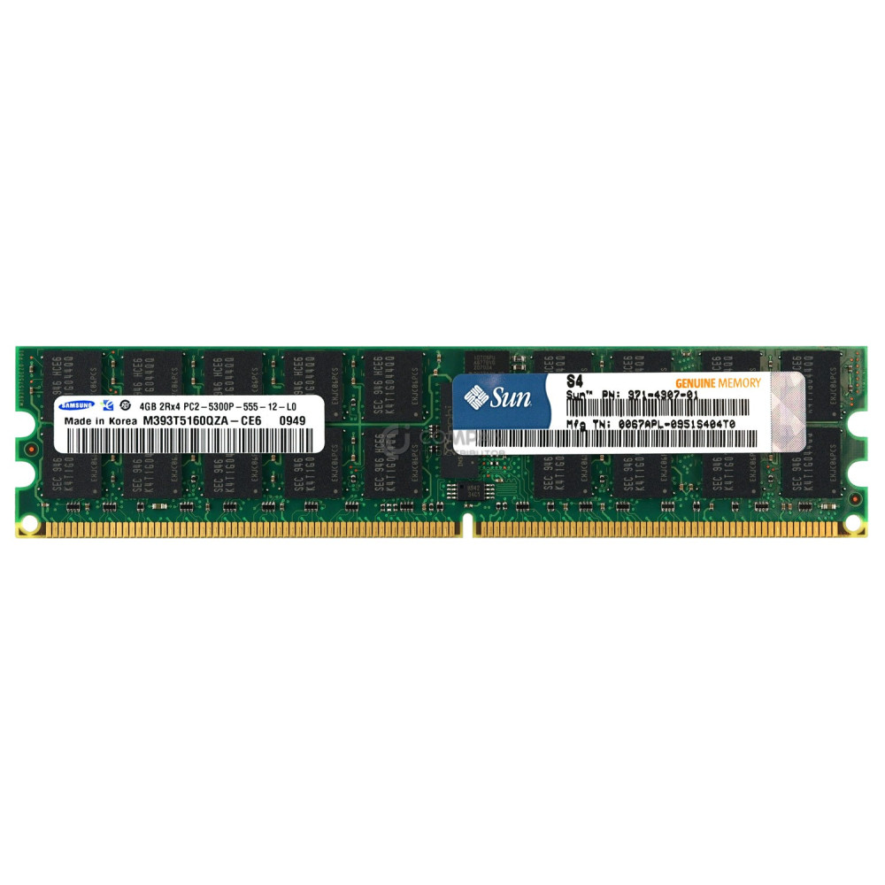 371-4907-01 SUN MEMORY 4GB 2RX4 PC2 5300P DDR2 M393T5160QZA-CE6